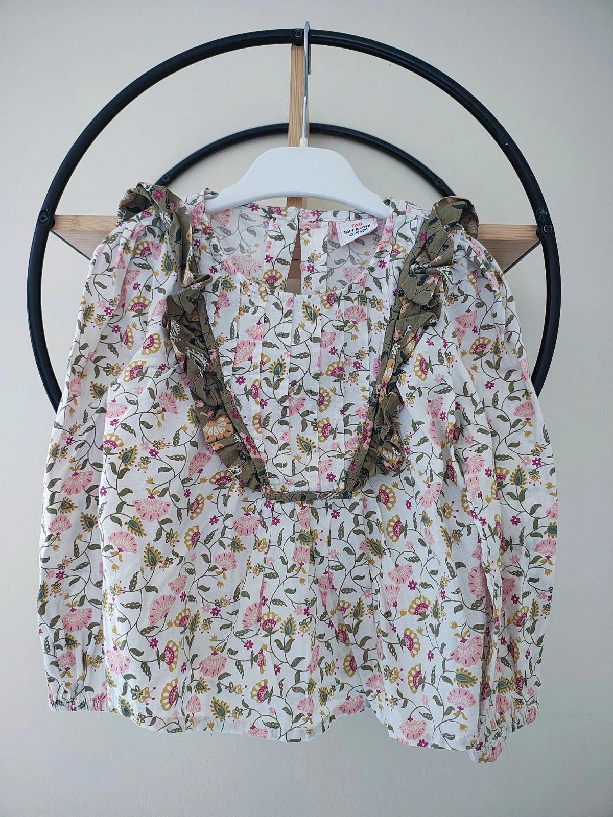 4 ans blouse tape a l'oeil